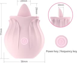 Likkende Tong Vibrator Licking Roze Clitoris sex toys voor Vrouwen — thumbnail 2
