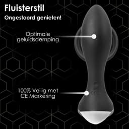 Time 4 Joy® Prostaat Vibrator mannen - Prostaat Stimulator - Sex toys voor mannen - Buttplug & Cockring - Met Afstandsbediening - Zwart - Inclusief spannend E-book - 100ML Glijmiddel op Waterbasis & 150ML Toycleaner — thumbnail 5