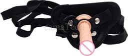 Voorbind Dildo - Strap On Set Met Dildo - Dildo - Strap On Harnas - Seksspeeltje - Sex Toy - Vrouwen / Mannen - 12CM — thumbnail 3