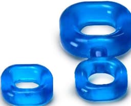 Sport Fucker - Boner Kit - Cockring En Ballstretcher - IJsblauw — thumbnail 1
