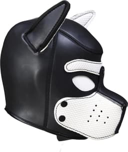 Banoch - Lindo Perrito Blanco Neoprene - honden masker puppy play wit neopreen — thumbnail 2