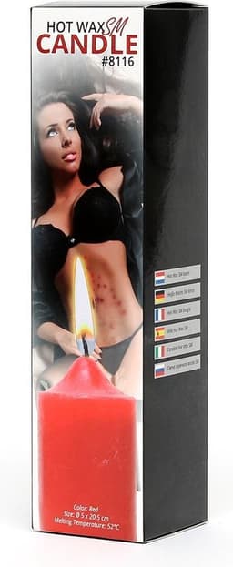 Rimba - BDSM Hot Wax Kaars Groot - Rood — thumbnail 6