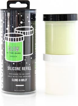 Clone-A-Willy - Refill Glow in the Dark Green Silicone — thumbnail 1