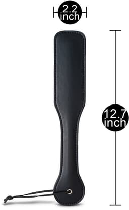 Zwarte BDSM Paddle – PU Leer – Stevig Spanking Accessoire voor Dominantie & Rollenspel — thumbnail 4