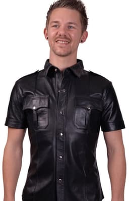 Mister B schapenleer politie shirt korte mouw large — thumbnail 1