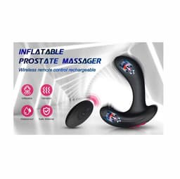 Grote anale opblaasbare vibrator - Buttplug mega - Prostaat - Remote control — thumbnail 3