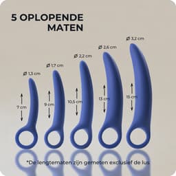 Dilator set Vaginisme - Dilators voor vrouwen - 5 delige Dildo of Pelottes set — thumbnail 9