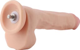 Dildo EZfunLok voor Auxfun Plus Seksmachine Beige 24 cm — thumbnail 14