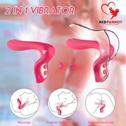 2 in 1 Speculum Vibrator - Vaginaal - Anaal - Spreider - 10 Standen - Roze — thumbnail 3