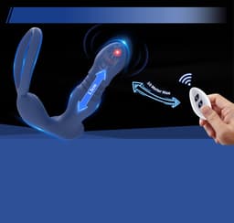 IntiMate® Palos - Anale Vibrator voor Mannen - Prostaatstimulator met Afstandsbediening - 7 Vibratie & Pulsatiestanden - Ballenstimulator - Stotende Buttplug met Penisring - Anale Dildo met Dubbele Cockring - Blauw — thumbnail 5