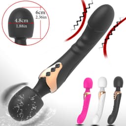 2-in-1 Vibrator - Clitoris & G spot - Vibrators voor Vrouwen en koppels - Magic Wand - Dildo — thumbnail 3