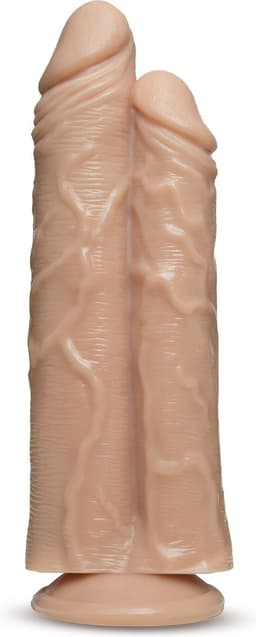 Dr. Skin - Double Trouble - Dubbele Dildo 26 cm - Vanilla — thumbnail 1