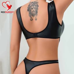 Erotische bodysuit - Porno - Lingerie - Hollow-out - Zwart - Jumpsuit — thumbnail 2