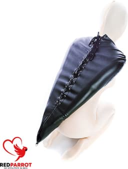 Masker En Armbinder - PU Leder - Zwart - Bondage - One size - Dwangbuis - BDSM — thumbnail 5