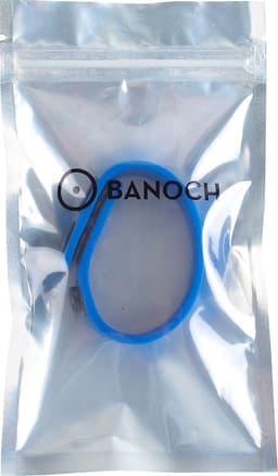 Banoch | Cockring verstelbaar met drukknopen | blauw siliconen | max Ø 5 cm | penisring — thumbnail 4