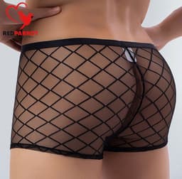 Zwart Transparante Boxershort- Erotisch - Heren - Sexy - Maat S en M — thumbnail 2