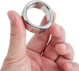 Banoch - Glansring Thick Ø 26 mm - brede metalen eikelring - cockring — thumbnail 4
