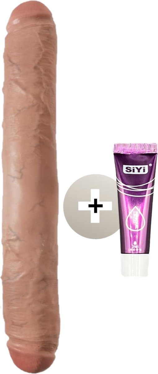 Erodit ® Duo flex - Dubbelzijdige dildo met glijmiddel- realistische dildo- anaal speeltjes mannen, vrouwen, koppels- dubbele penetratie dildo- sextoys — afbeelding 1