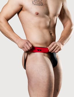 MM Sports The Original Jockstrap 2 inch Reversible Black/Red - MAAT XL - Heren Ondergoed - Jockstrap voor Man - Mannen Jock — thumbnail 19