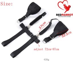 Open benen Bondage set - BDSM - Vastbinden - Armen en Benen - Dominantie - Onderwerping - Diverse houdingen — thumbnail 4