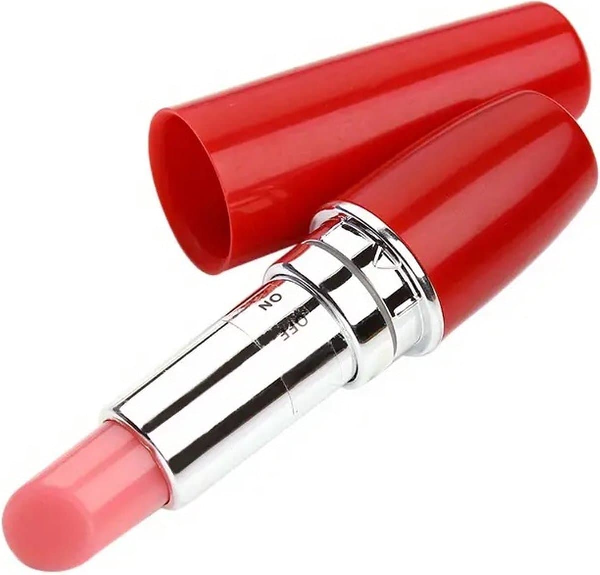 Lipstick Vibrator I Mini Vibrator I Lippenstift Vibrator voor Vrouwen I Clitoris en G Spot Stimulatie I Rood — afbeelding 1