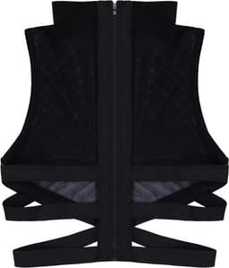 Erotisch Heren tank top - Transparant - Taille banden - Porno kleding - BDSM - Ritssluiting achterzijde — thumbnail 8