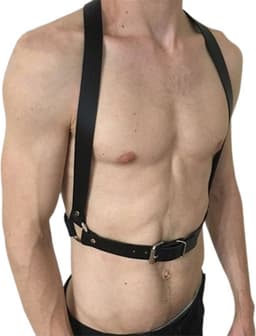 Bondage harnas heren - Spikes - One size - Schouders en middel - BDSM - Sexy — thumbnail 1