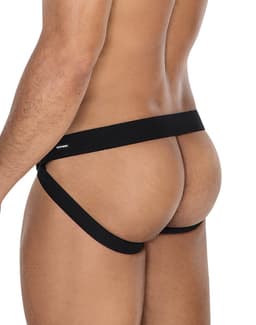 Cut4Men - Jock Snap - Jockstrap met Drukknoopjes - PU-Leder - Blauw/Zwart L/XL — thumbnail 5