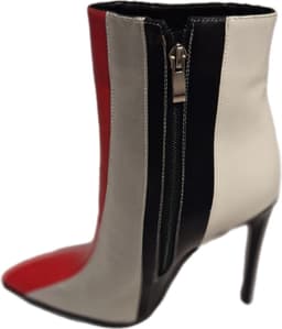 RUON-LUXE ENKELLAARSJE-NAALDHAK-RED/BLACK/WHITE/SILVER-IMITATIONLEDER-39 — thumbnail 5
