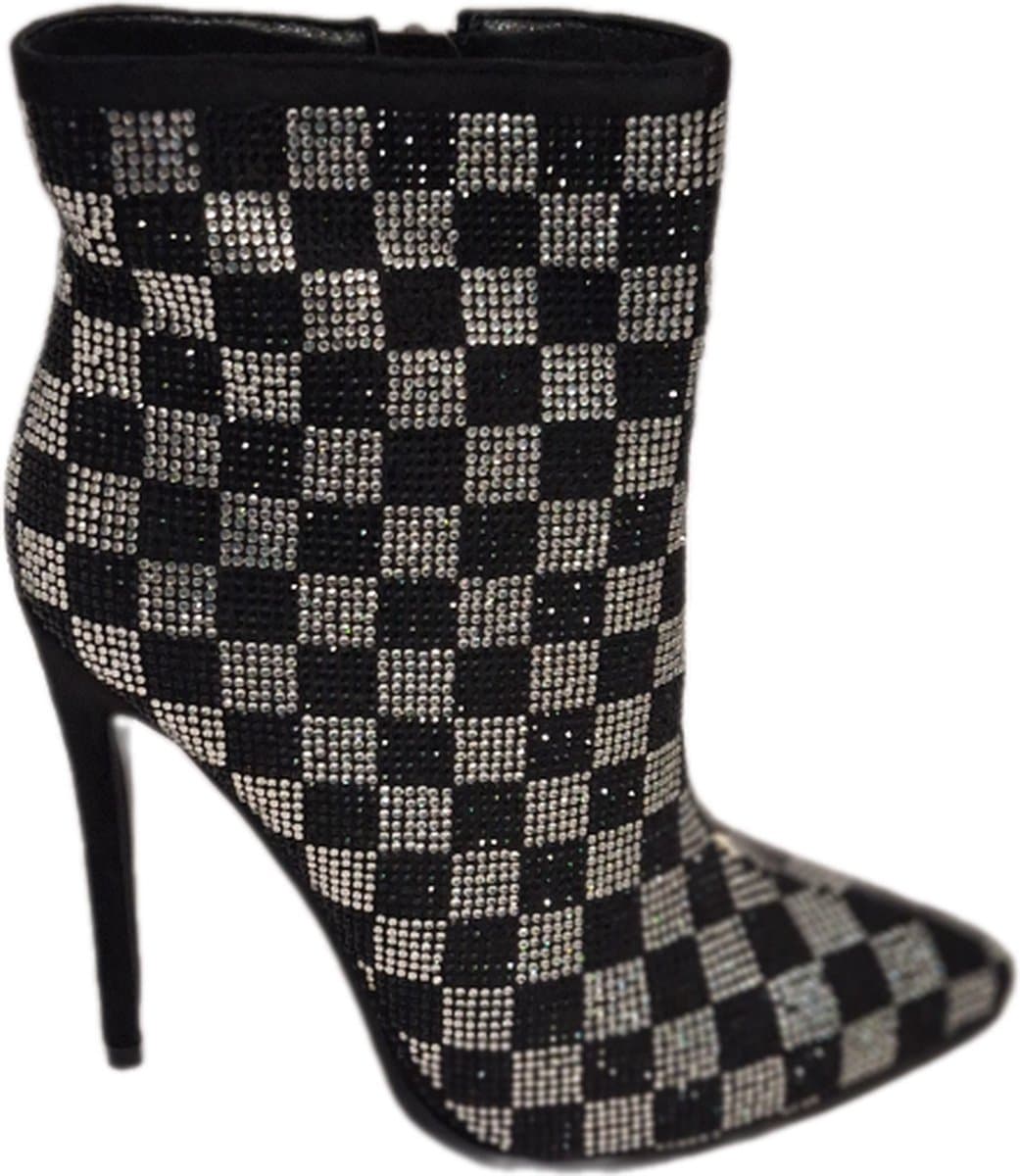 RUON- LUXE - ENKELLAARSJE MET MARCESITEINLEG-NAALDHAK-BLACK-39 — afbeelding 1