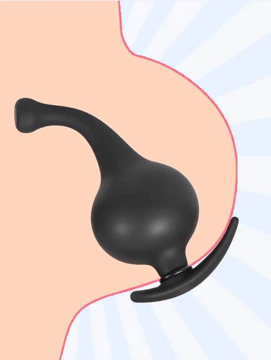 Opblaasbare Slurf Buttplug - Anus Opblaas Plug - Anaal Opblaasbaar - Oprekken — afbeelding 1