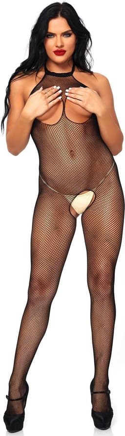 Fishnet Halter Bodystocking — thumbnail 18