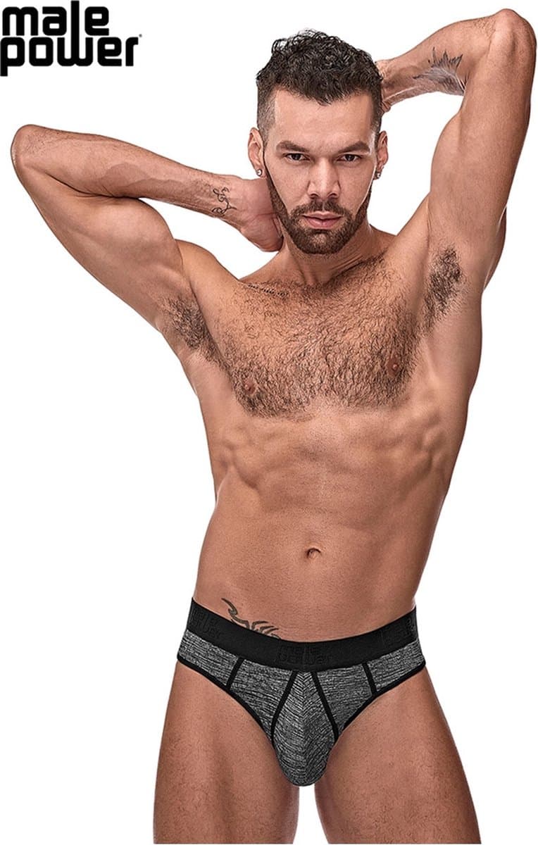 Male Power Sport String grey S/M — afbeelding 1