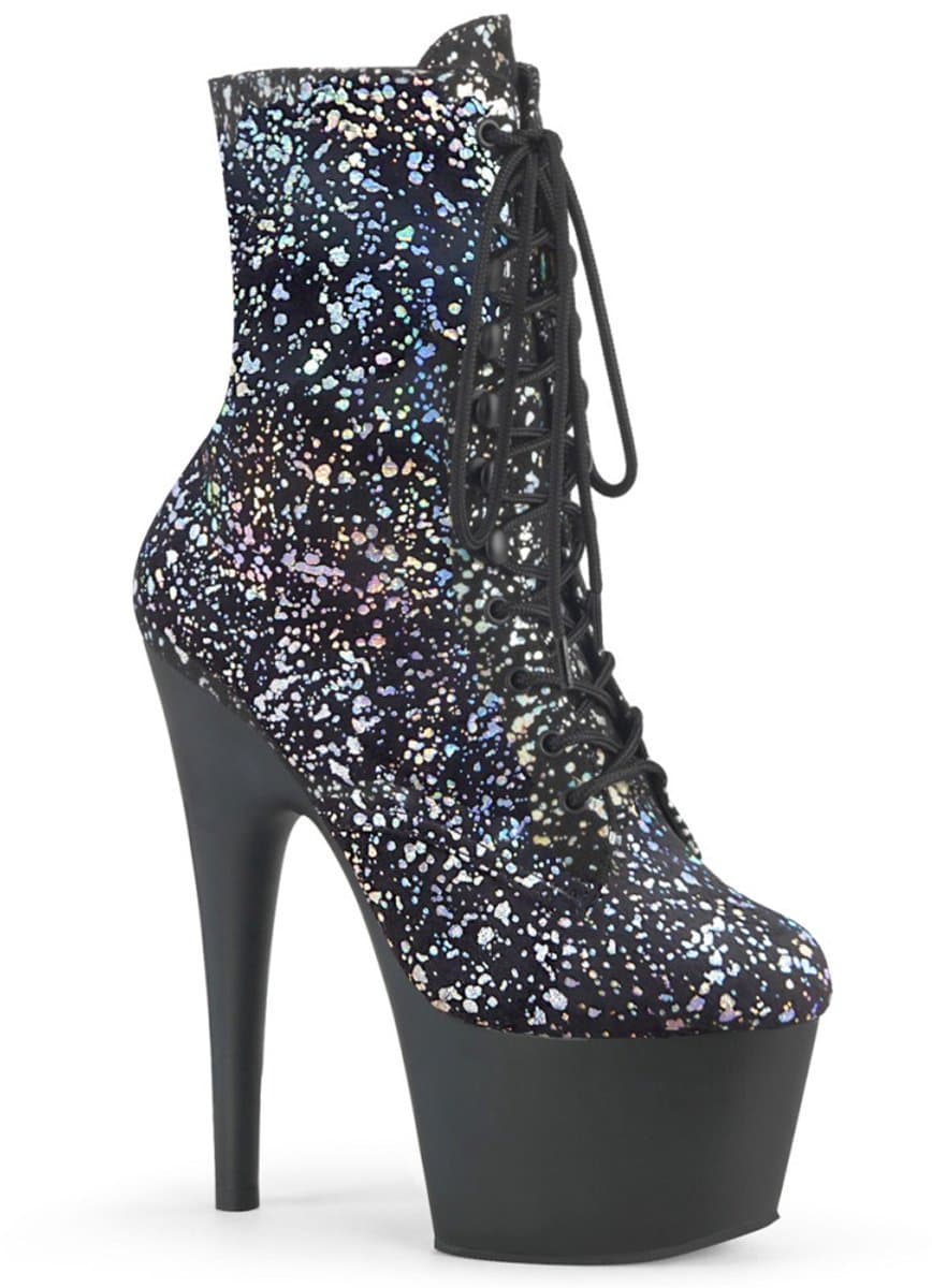 Pleaser - ADORE-1020SPLAT Plateau Laarzen, Paaldans schoenen - Paaldans schoenen - 35 Shoes - Zwart — afbeelding 1
