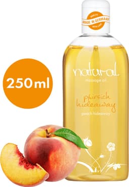 Natural Wellness massageolie, erotische massageolie, zoete perzikgeur, 250 ml — thumbnail 3