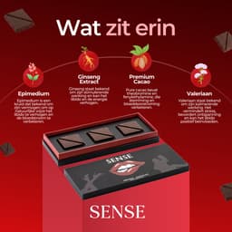 Sense Chocolate - libido verhogend - erotische booster - lustopwekker - libido verhogende chocolade - Sense chocolade - sense chocolate sex - 6 stuks — thumbnail 6