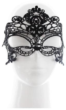 Sierlijk bondage oogmasker - Kant - Zwart - One-size — thumbnail 3