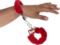 Furry Handcuffs – Pluche Handboeien – Rood, Zwart & Roze – Inclusief Sleutels – Cadeauverpakking — thumbnail 6