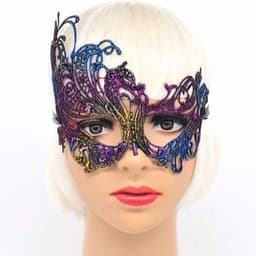 Bondage oogmasker met Venetiaanse uitstraling - Kant - multikleur - one size — thumbnail 5