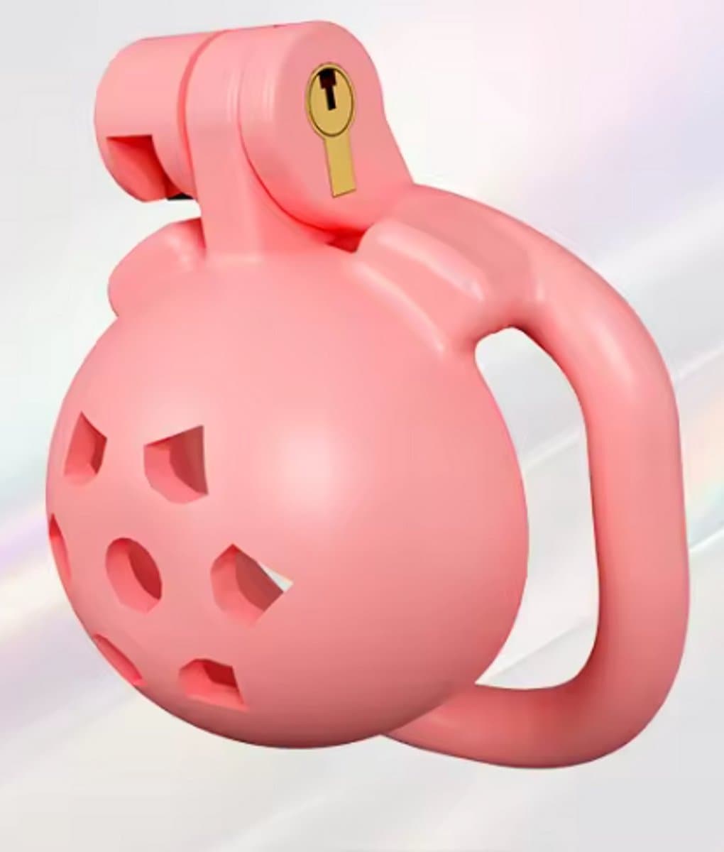 Peniskooi - kuisheidskooi - small pink ball - compleet — afbeelding 1