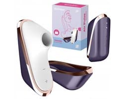 Satisfyer Traveler - Luchtdruk Vibrator - Blauw/ Wit