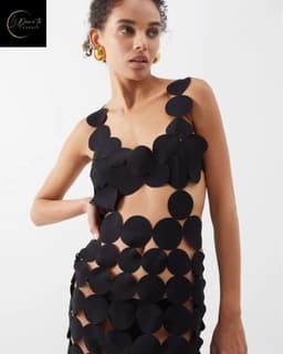 Festival Jurkje Sexy – Erotische Chique Jurk – Sexy Cut-Out Jurk Dames – Zwarte Maxi Dress – Kinky Outfit – Sexy Lingerie Accessoire – Fetish Party & Clubwear – Wasteland, Crazyland, BITCH, Madam Homard, Boudoir Nocturne, Liberté – Maat S, M, L, XL — thumbnail 3