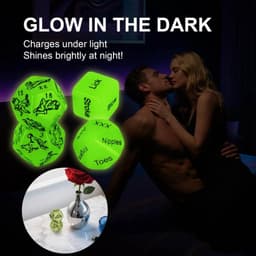 Intiem Cadeau - Glow in the Dark Erotische Dobbelstenen - koppelspel - koppelstenen - koppel spellen — thumbnail 3