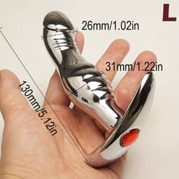 Lzwintrading - Buttplug Metaal Dildo - Sex Toys voor Vrouwen & Mannen - Butt Plug - Sex Toys voor Koppels - Anale Speeltjes - Anaal Dildo - Buttplug Groot Diamant - Buttplug Large RVS — thumbnail 3