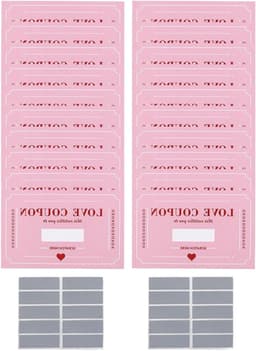 Kras Liefdes Coupons - Date Night Kaarten - Relatie Verdiepen - Speelse Koopelbinding - 20 stuks - roze — thumbnail 1
