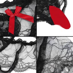 Sexy Sissy Panties voor Mannen met Kant, Transparante Mini Rok en Erotische Ondergoed voor Crossdressers en Cosplay — thumbnail 6