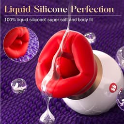 STHER – 3 in 1 Clitoris Stimulator met Tongbeweging – Incl 250ml Waterbasis - Vibrators voor vrouwen & Sex Toy – 10 Standen – Oplaadbaar & Waterproof – Rood — thumbnail 15