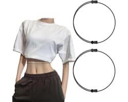 Verstelbare en Onzichtbare Shirtbanden voor Crop Tops - Modeaccessoire voor Dames, Perfect voor Festivals en Avondkleding