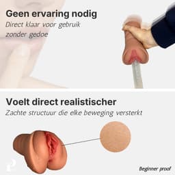 Pillow Pleasure® Sabrina – Masturbator voor man – Realistisch pocket pussy 2-in-1 – Sekstoys voor mannen – Perfect voor beginners — thumbnail 2