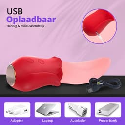 Desiredrops® Tong Vibrator met Lick-beweging – 10 Tongstanden & 10 Vibratiestanden – Waterdicht – Clitoris Stimulator – Vibrators voor Vrouwen – Sex Toys voor Vrouwen — thumbnail 9